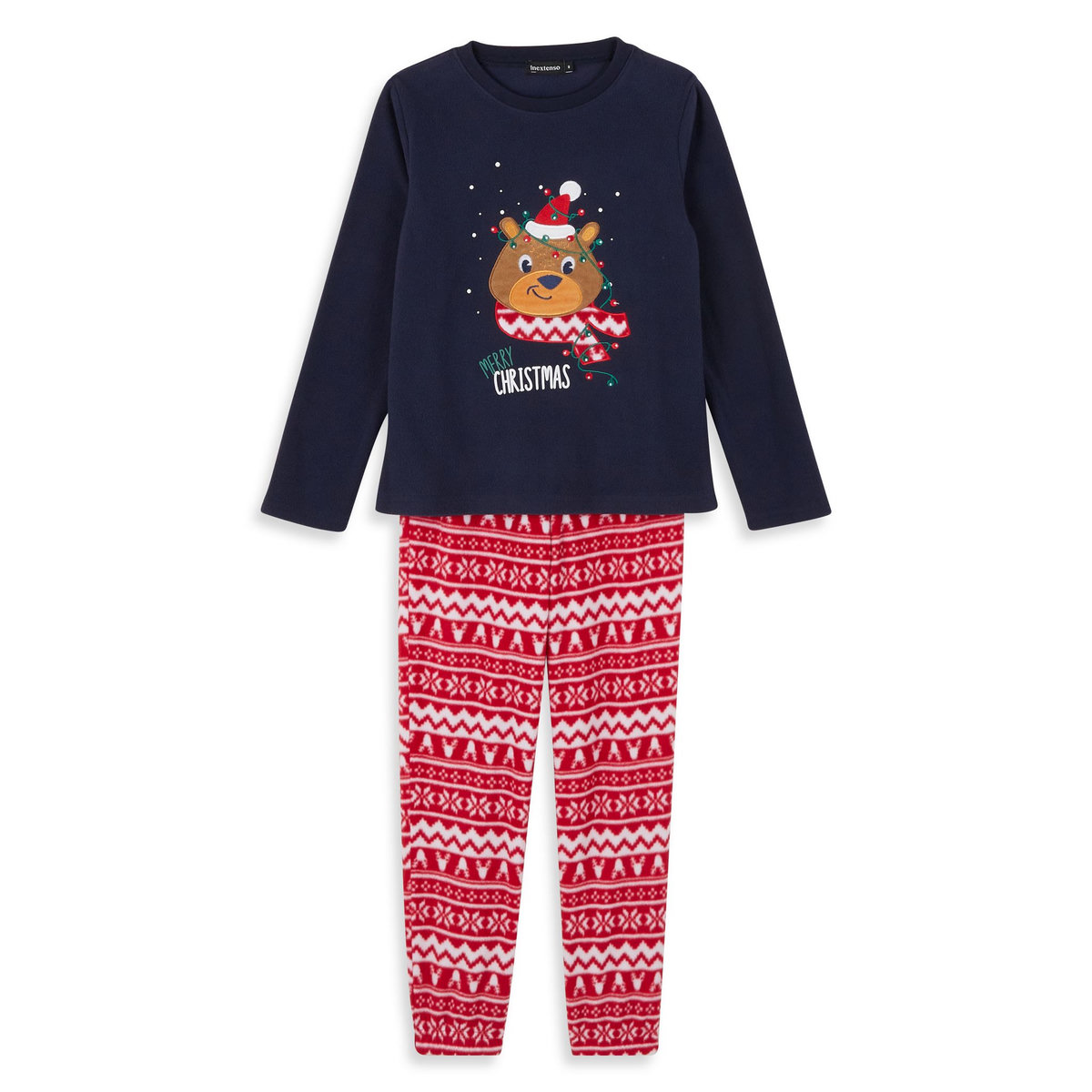 Ensemble Pyjama Polaire Bébé Avec Capuche - Thème Ours Yogi - 3 Pièces - Neuf