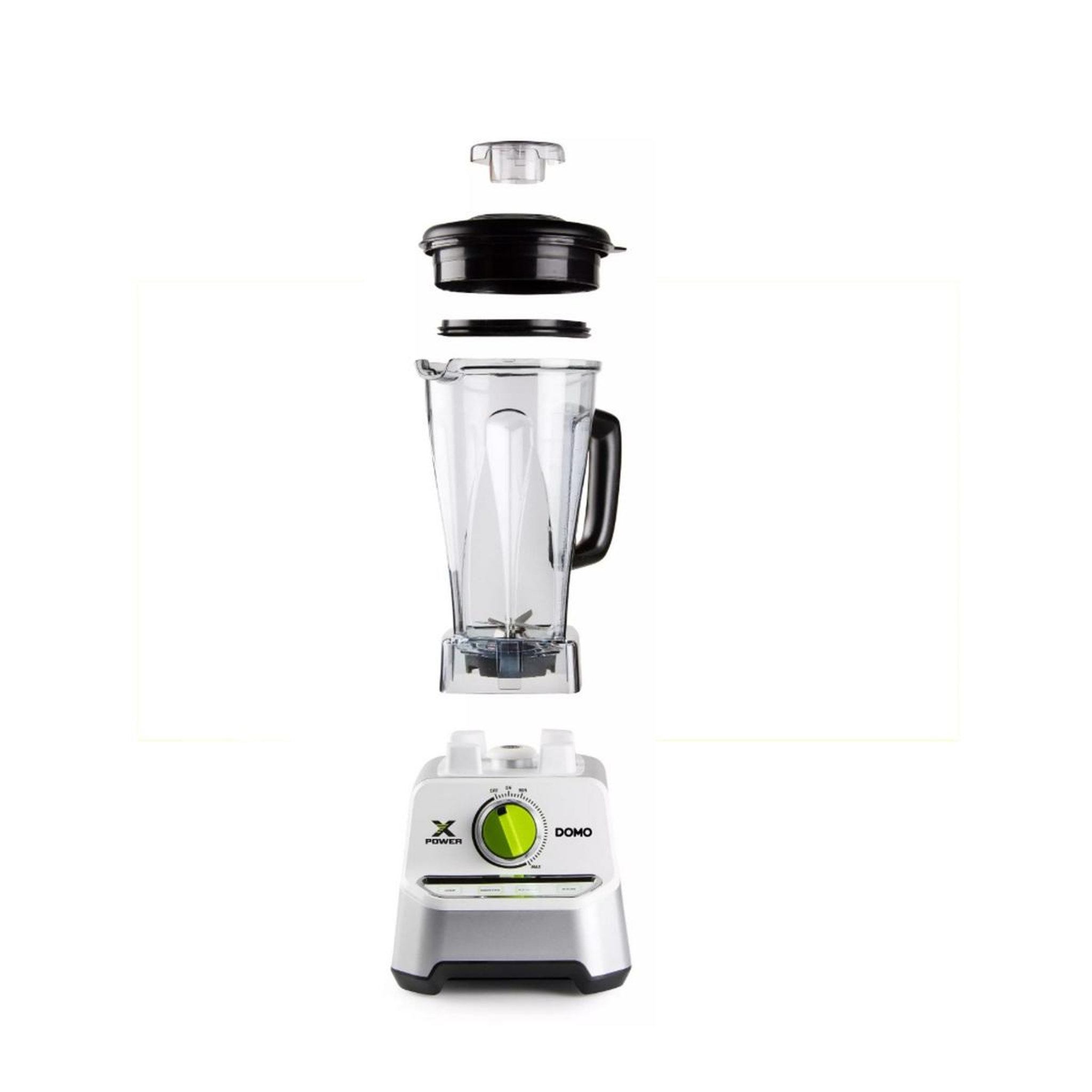 Voir la diapositive 2 : Domo Blender 2l 1500w blanc - do747bl