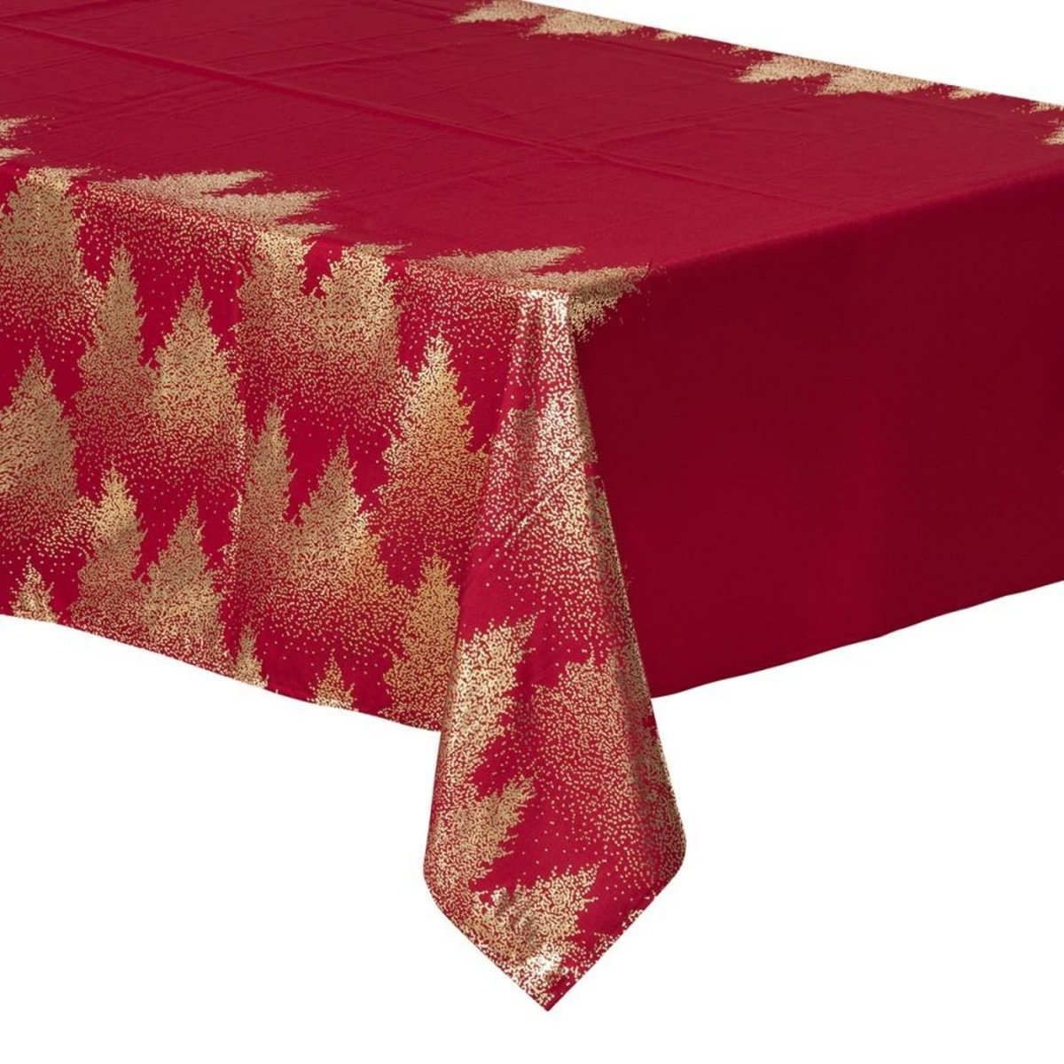 ATMOSPHERA Nappe 140x240 cm Sapin rouge or