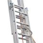 Voir la diapositive 2 : HAILO Echelle de toit coulissante à corde 11m en aluminium - TRIO 