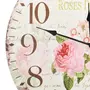 VIDAXL Horloge murale vintage Fleur 60 cm