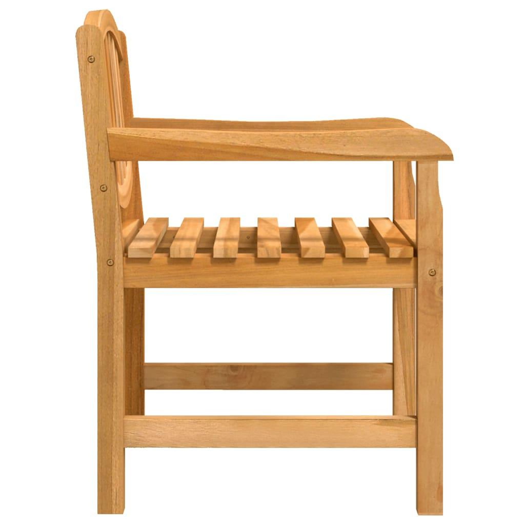 Voir la diapositive 5 : VIDAXL Chaises de jardin lot de 4 58x59x88 cm bois de teck solide