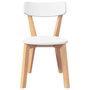 Voir la diapositive 5 : VIDAXL Chaises a manger 2 pcs bois massif caoutchouc