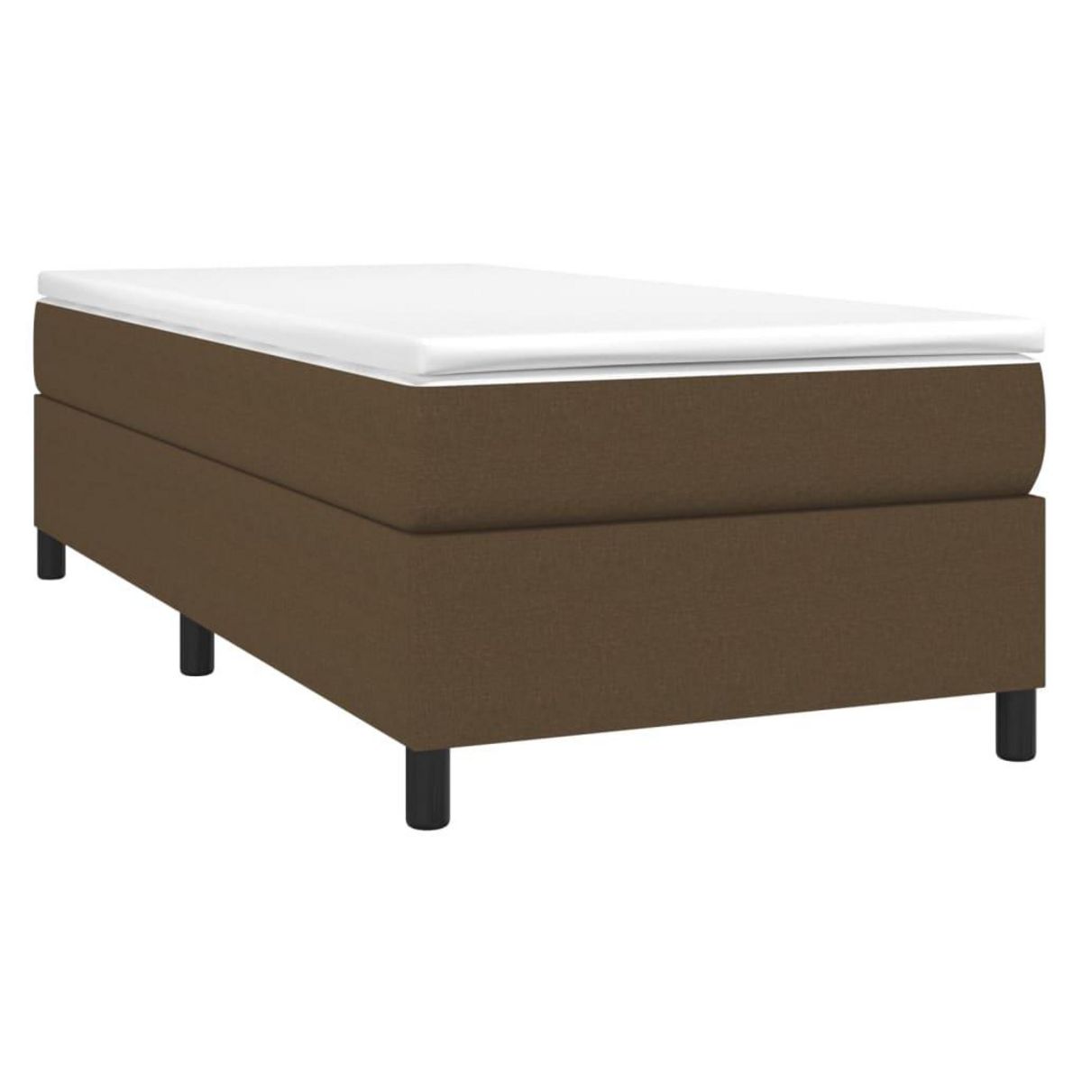 VIDAXL Sommier a lattes de lit avec matelas Marron fonce 80x200 cm