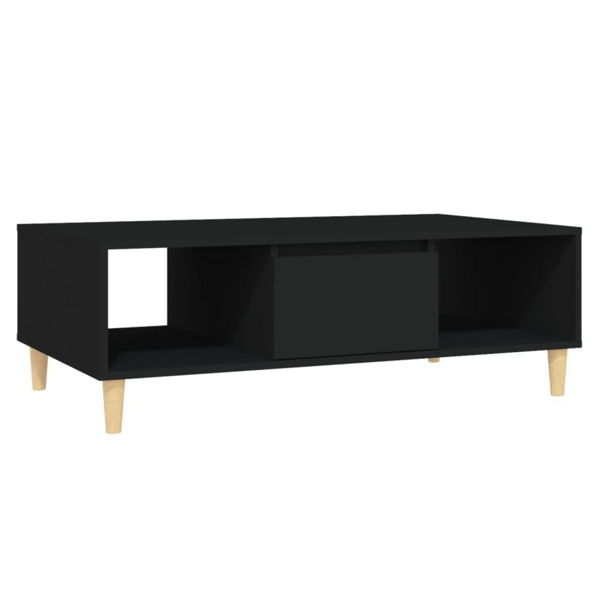 VIDAXL Table basse noir 103,5x60x35 cm bois d'ingenierie