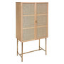 Voir la diapositive 1 : ATMOSPHERA Buffet haut 2 portes en cannage RAYO - Beige
