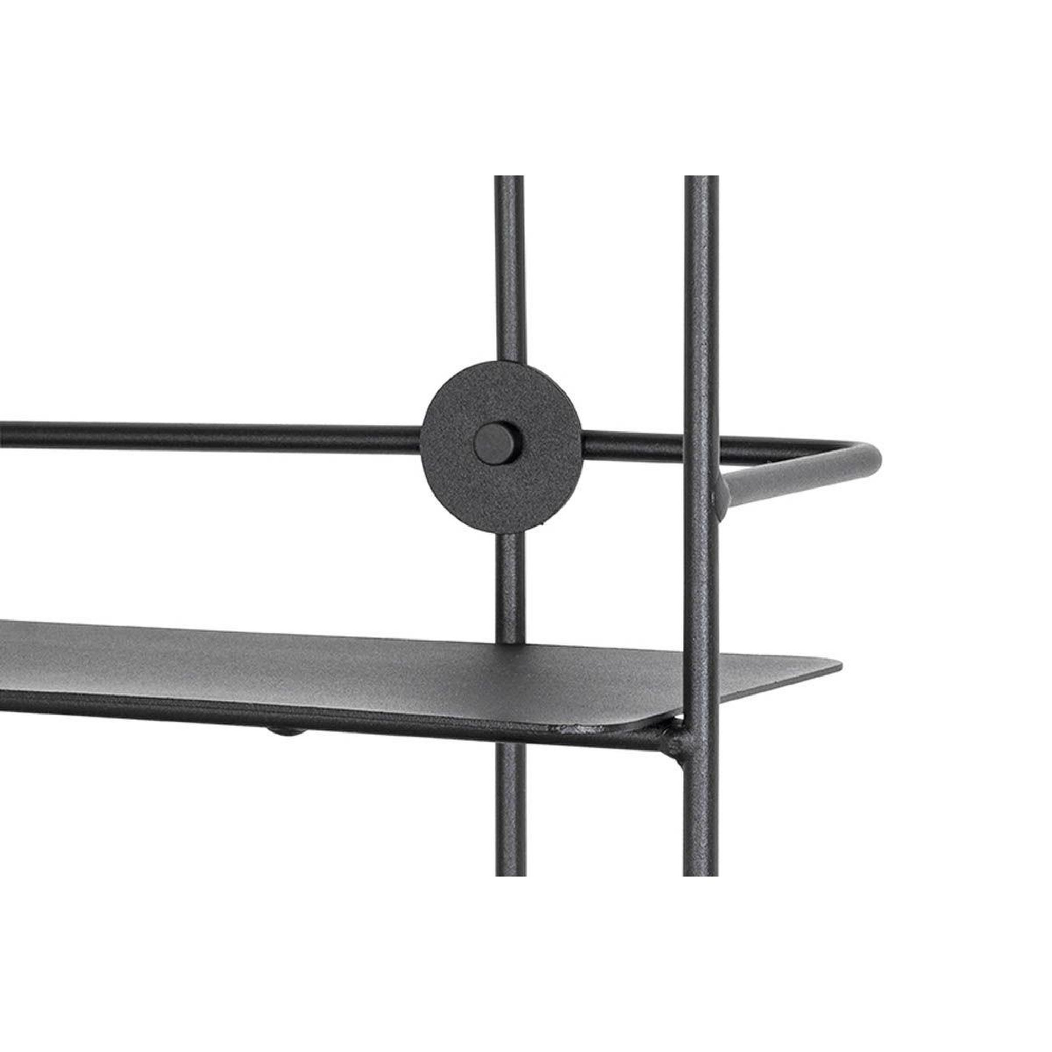 Voir la diapositive 3 : Paris Prix Étagère murale métal  vivalo  90cm noir