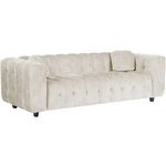 Habitat et Jardin Canapé droit en tissu chenille  Vendome  - 3 places - Beige