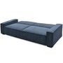 Voir la diapositive 3 : Paris Prix Canapé Convertible 3 Places Velours  Dudley  230cm Bleu