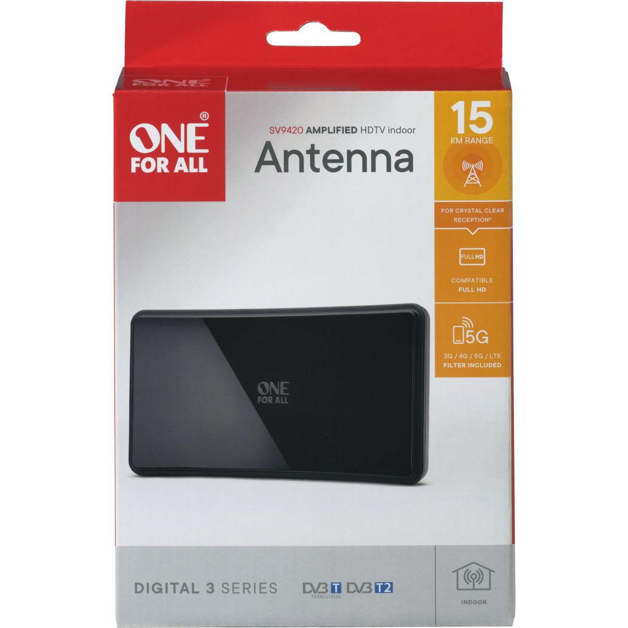 Voir la diapositive 3 : One For All Antenne intérieure sv9420 filtre 5g