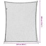 Voir la diapositive 6 : VIDAXL Filet pour remorque avec corde elastique noir 3x2,5 m PP