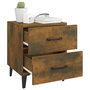 Voir la diapositive 3 : VIDAXL Tables de chevet 2 pcs Chene fume 40x35x47,5 cm