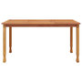Voir la diapositive 3 : VIDAXL Table a dîner de jardin 150x90x75 cm bois massif de teck