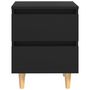 Voir la diapositive 3 : VIDAXL Table de chevet avec pieds en pin Noir 40x35x50 cm