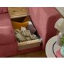 Voir la diapositive 3 : BEST MOBILIER Cristal - fauteuil - convertible avec coffre - en velours texturé