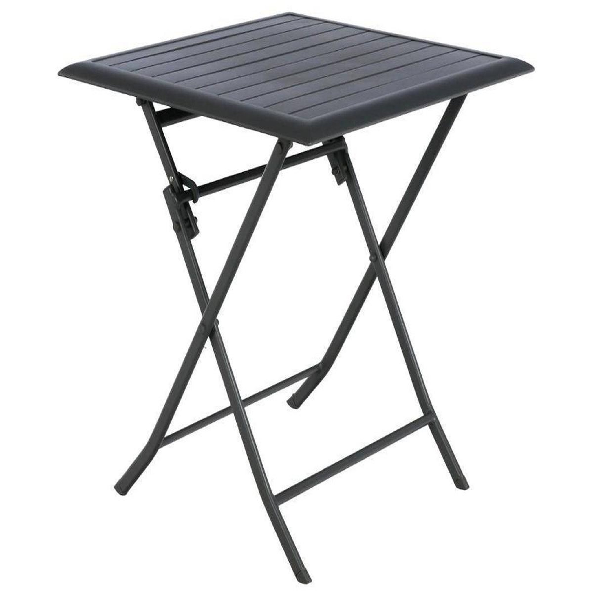 Voir la diapositive 2 : HESPERIDE Table de jardin carrée Azua 2 places Graphite - Hespéride