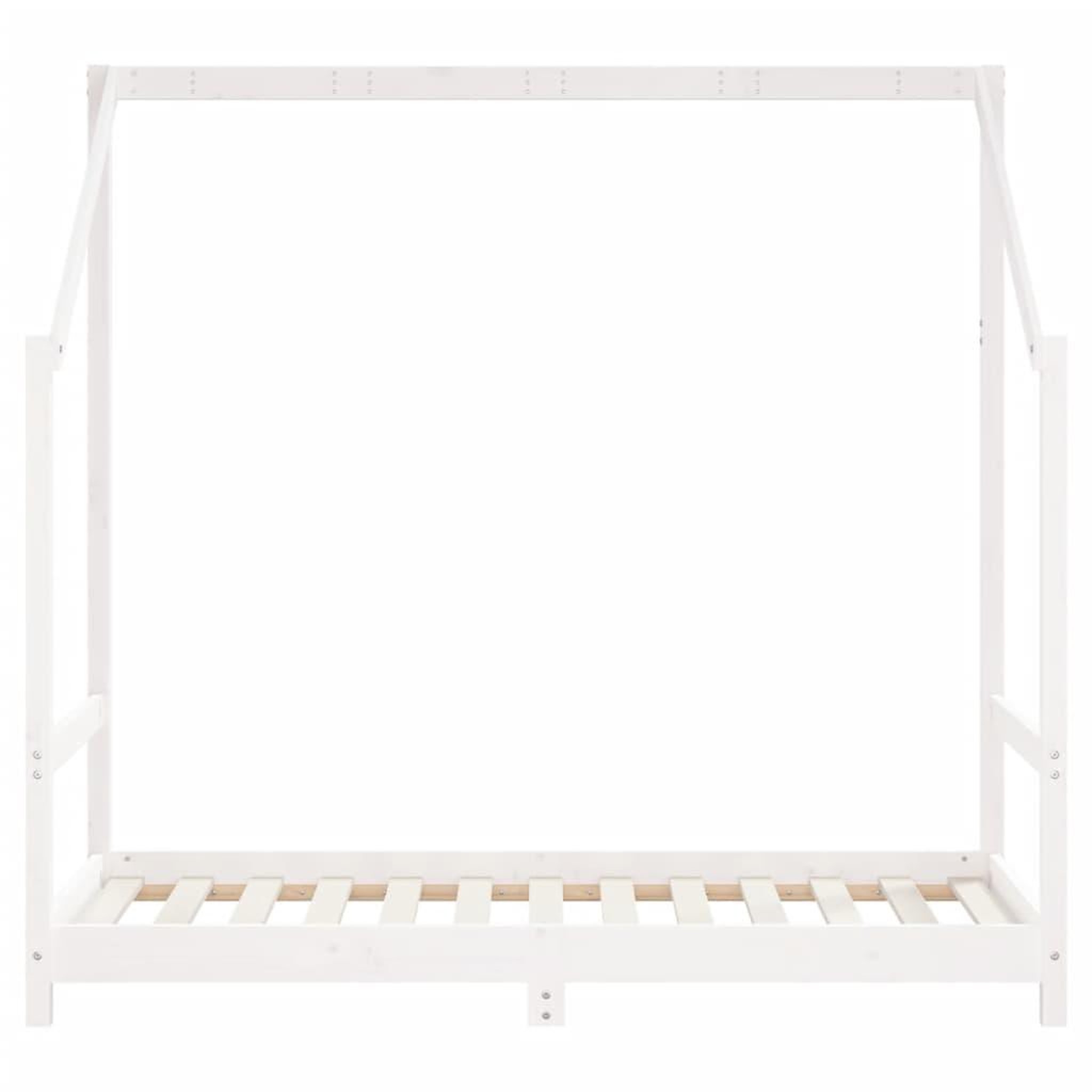 Voir la diapositive 4 : VIDAXL Cadre de lit pour enfant blanc 80x160 cm bois de pin massif