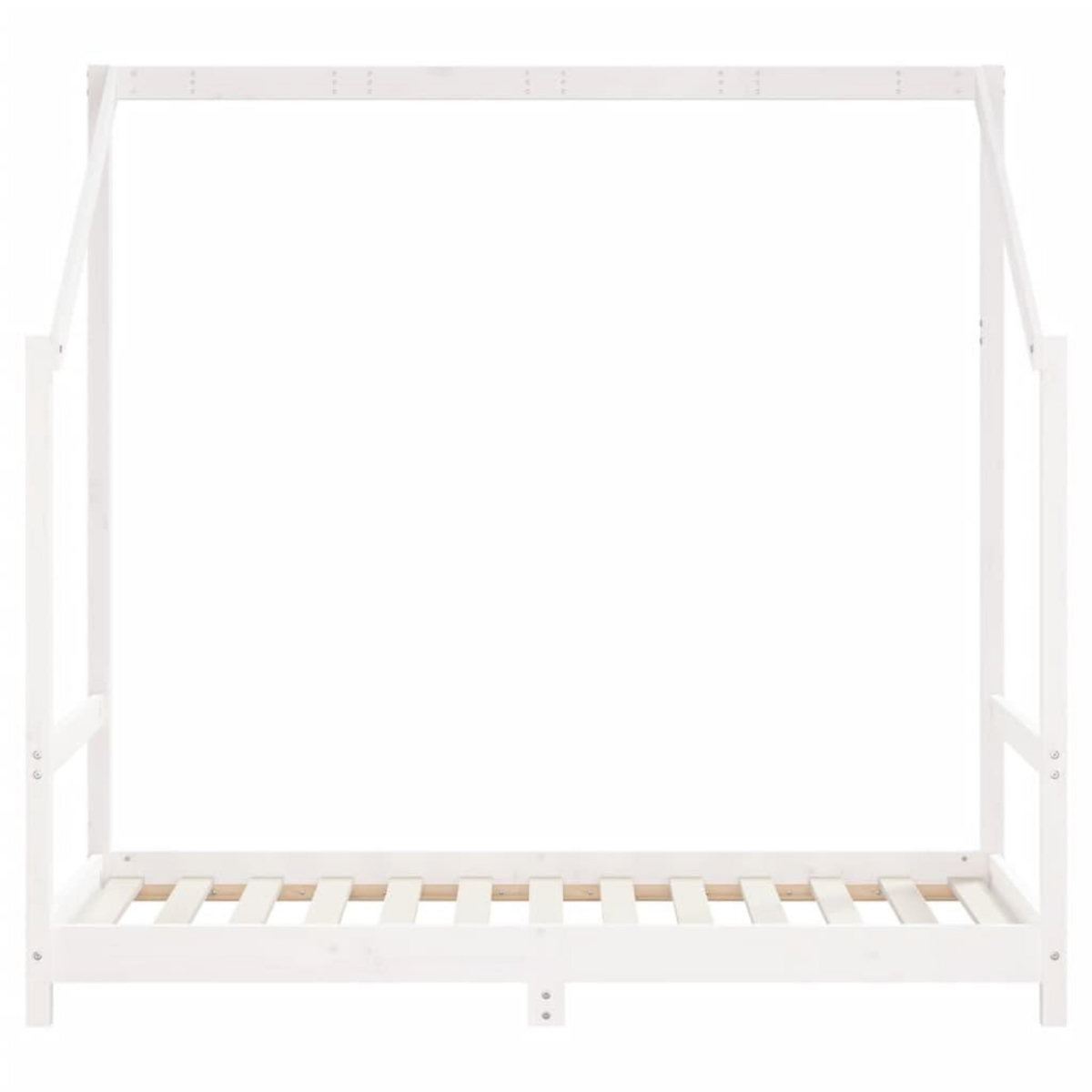 VIDAXL Cadre de lit pour enfant blanc 80x160 cm bois de pin massif