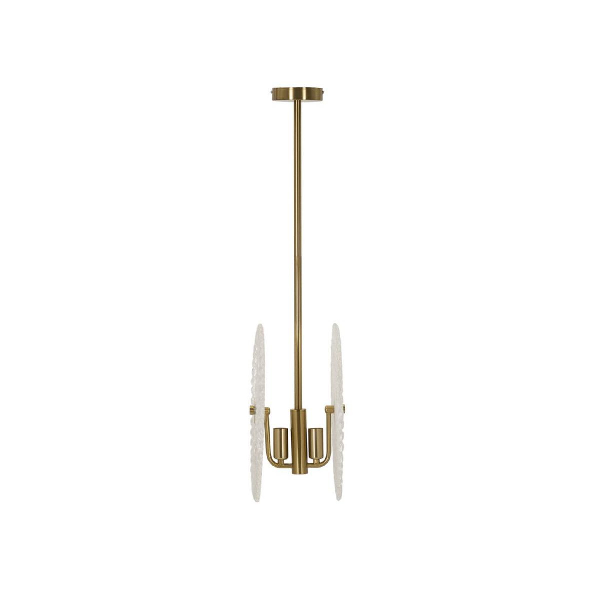 Voir la diapositive 2 : Paris Prix Lampe suspension en verre  circle  35cm blanc & or