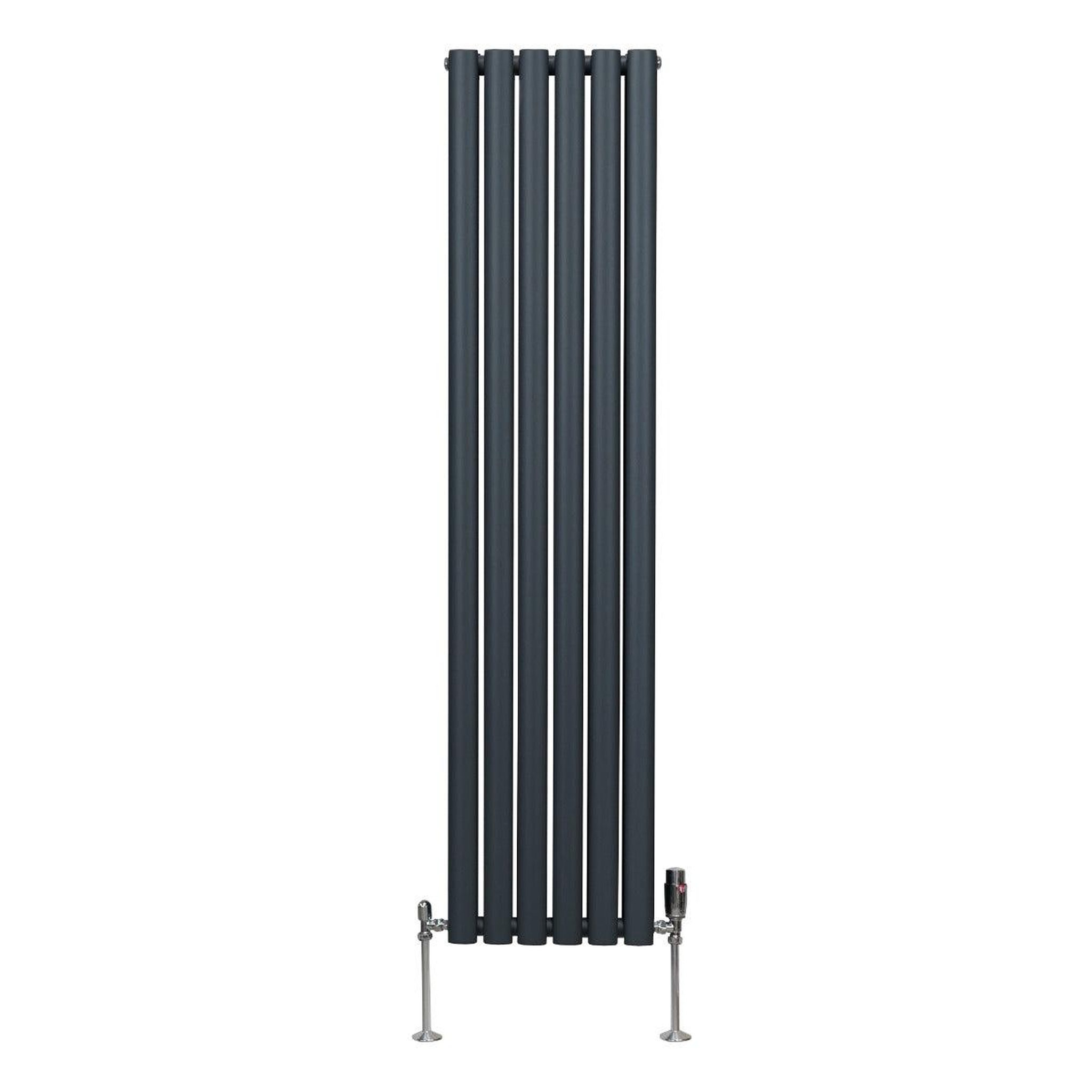 Voir la diapositive 2 : MONSTERSHOP Radiateur à colonnes ovales & robinet, 2 panneaux - 1600 x 360 mm