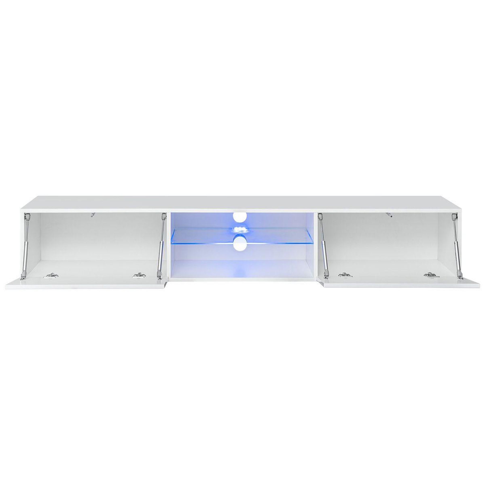Voir la diapositive 2 : Paris Prix Meuble tv led design  switch iii  180cm blanc