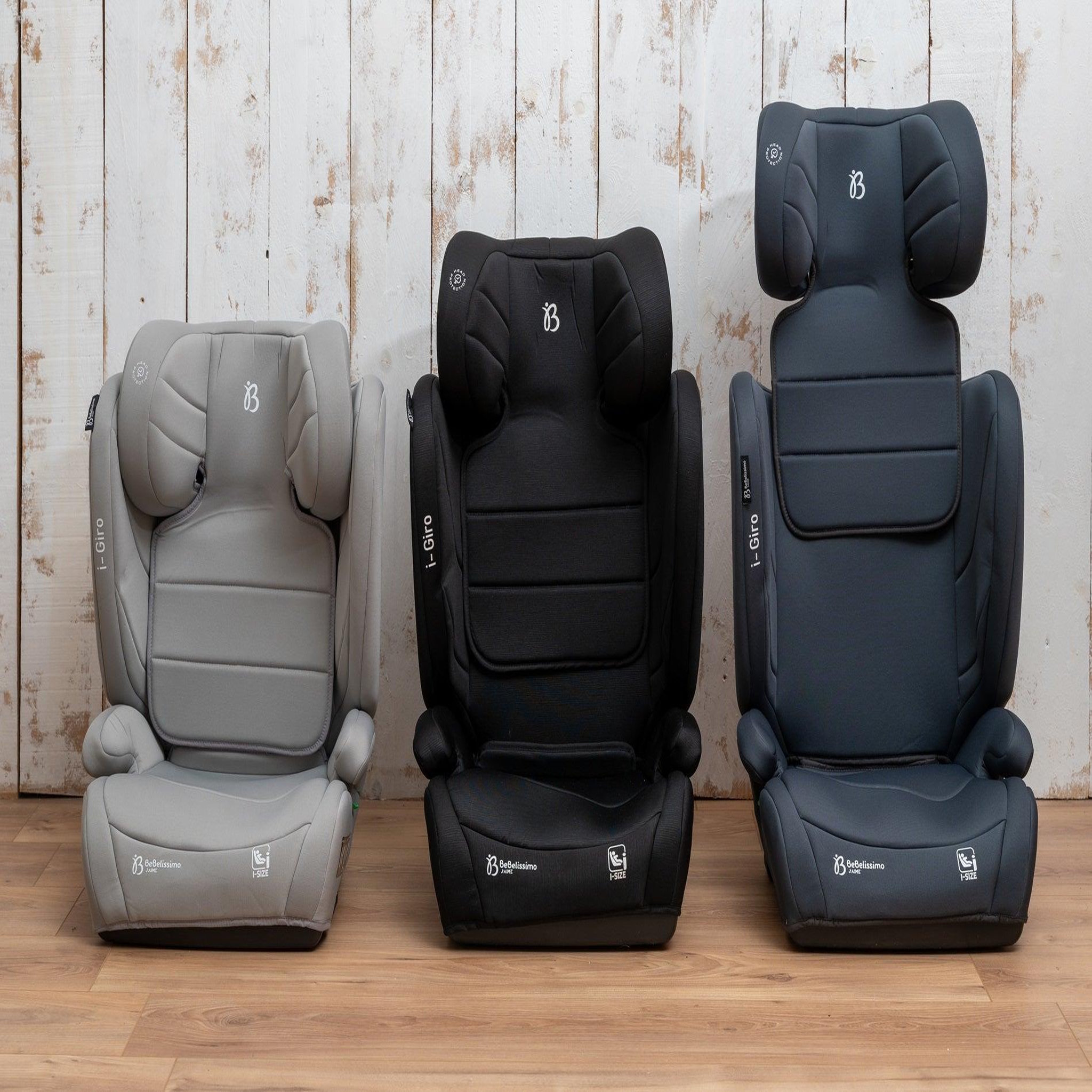 Voir la diapositive 5 : BEBELISSIMO Siège auto Isofix - rehausseur I-size  - 100 -150cm - i- Giro - gris claire