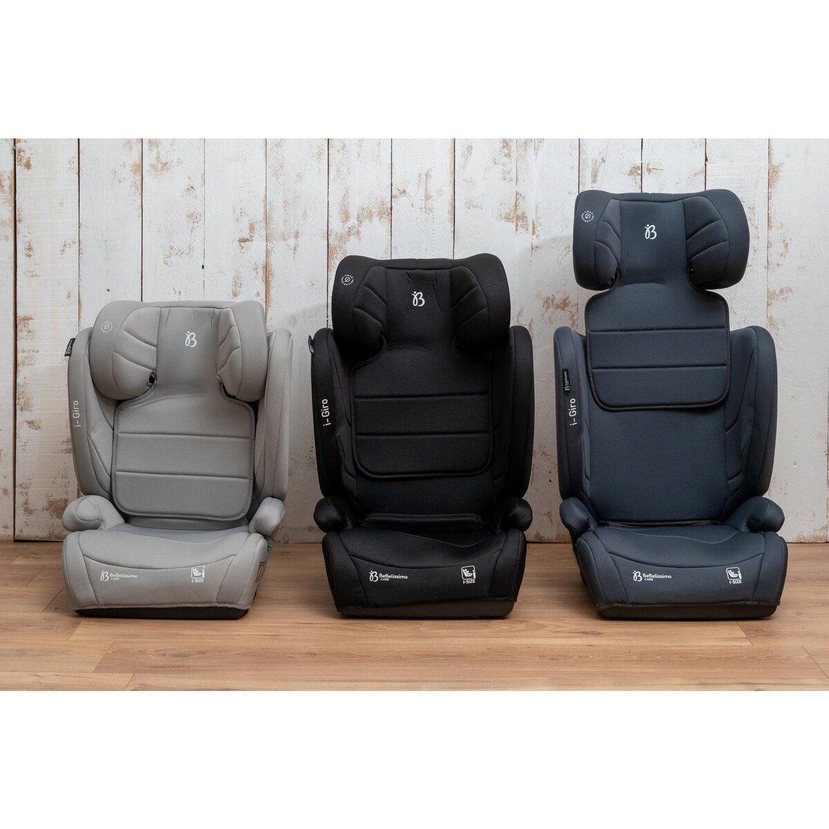 BEBELISSIMO BEBELISSIMO  - Siège auto Isofix - rehausseur I-size  - 100 -150cm - i- Giro - gris claire