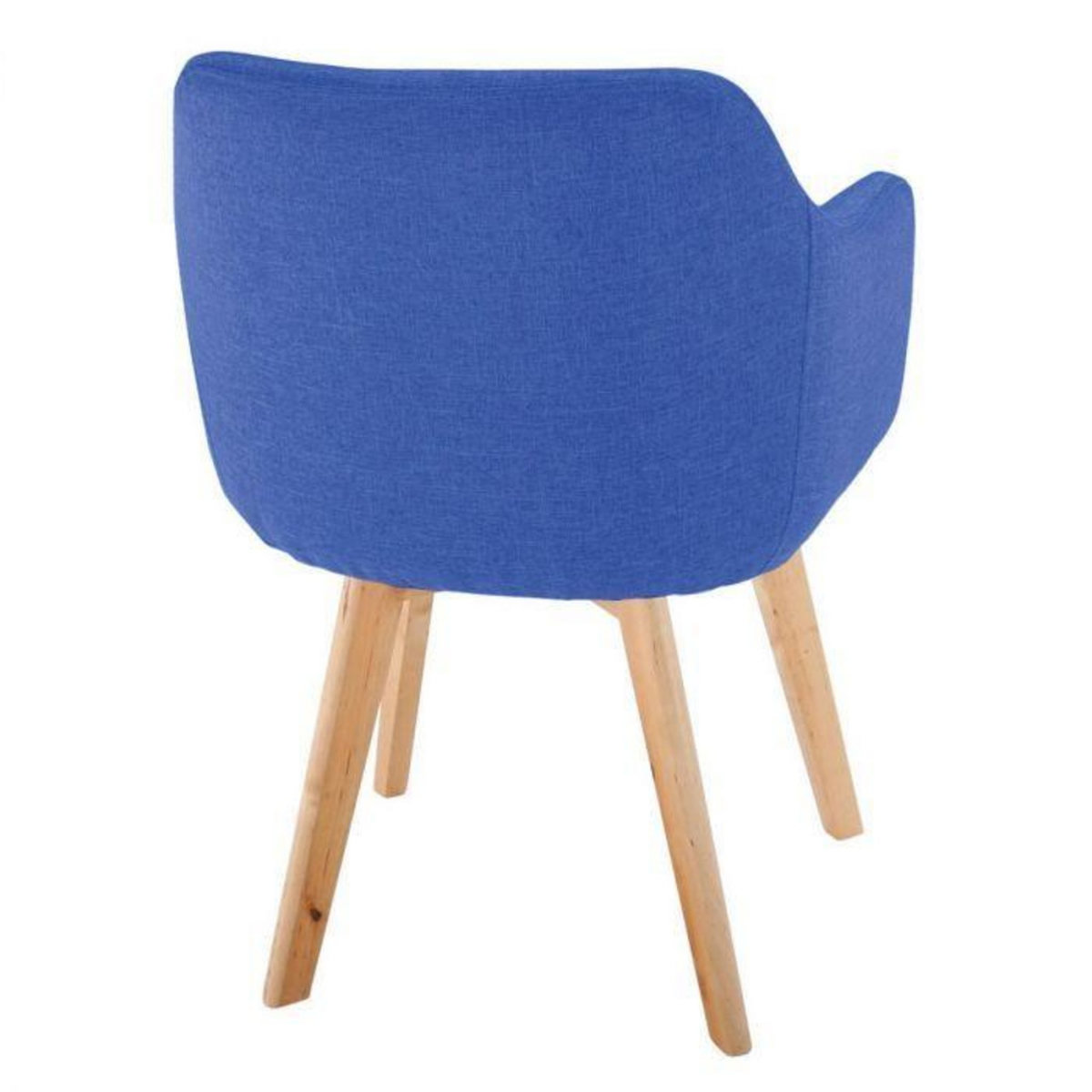 Paris Prix Chaise Scandinave en Tissu  Sweet Color  76cm Bleu