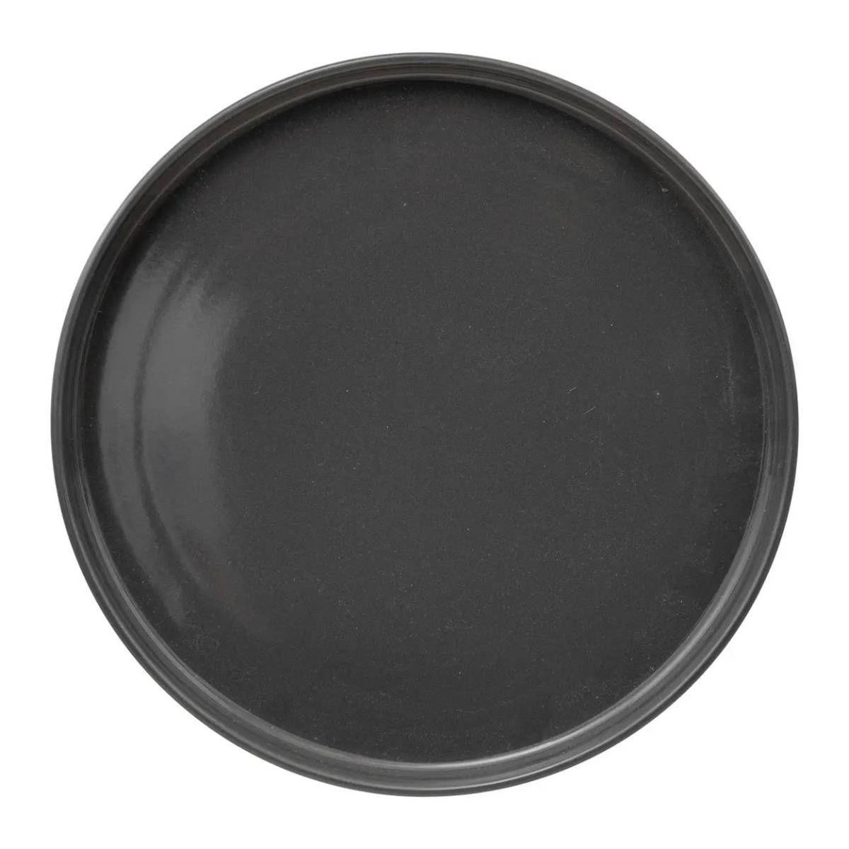 SECRET DE GOURMET Lot de 6 Assiettes à Dessert  Marie  20cm Gris