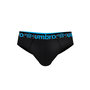 Voir la diapositive 5 : UMBRO Lot de 3 slips homme en coton ceinture colorée  Bak