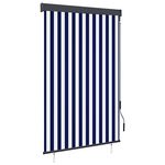 VIDAXL Store roulant d'exterieur 120x250 cm Bleu et blanc