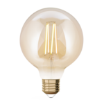 CENTRALE BRICO Ampoule intelligente led à filament ambré Globe 95 mm E27 806 Lm  60 W variatio