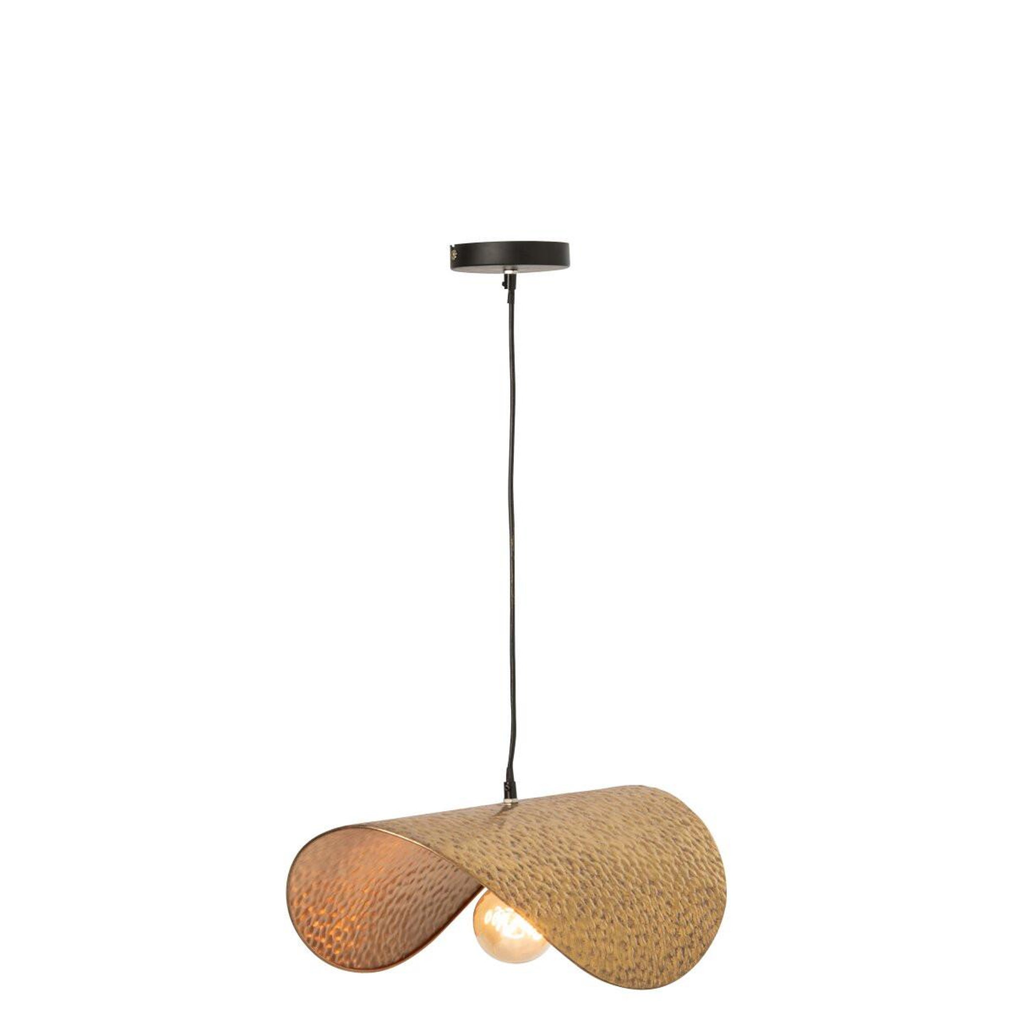 Voir la diapositive 2 : J-LINE Lampe suspension design  carl  51cm doré