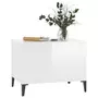 VIDAXL Table basse Blanc brillant 60x44,5x45 cm Bois d'ingenierie