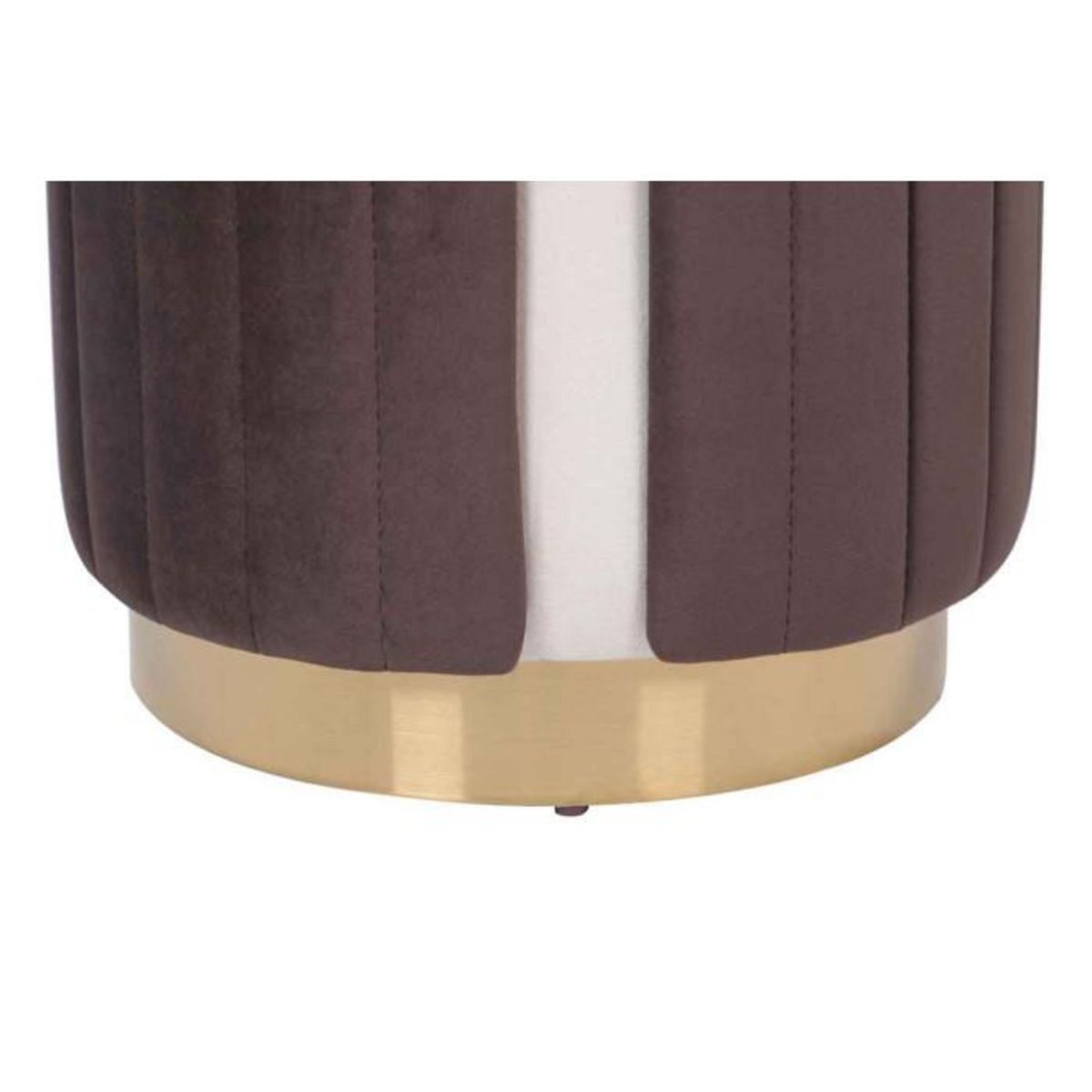 Paris Prix Tabouret Support Dorsal  Corvin  45cm Ivoire & Marron