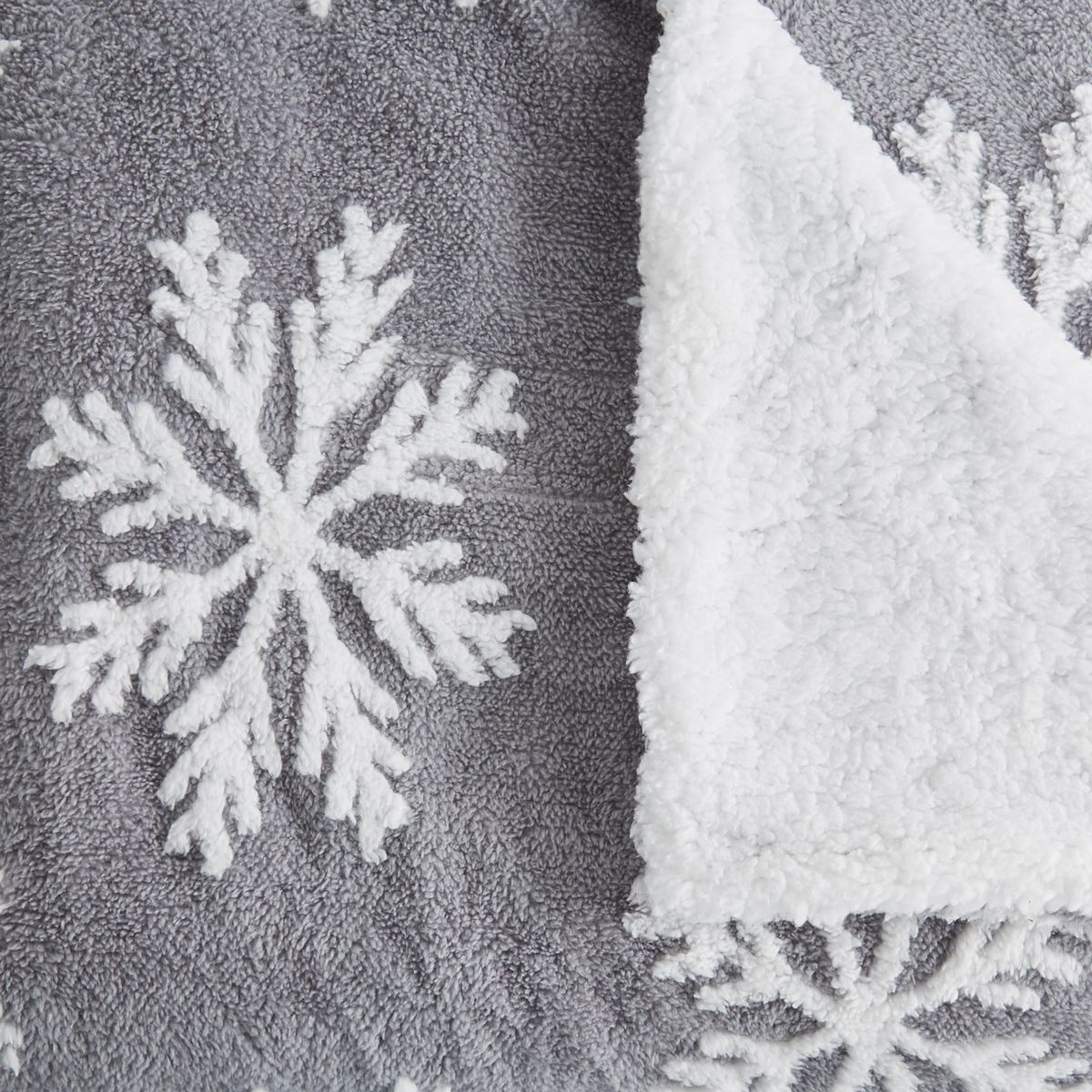 ACTUEL Plaid fantaisie double face en polyester 250g/m²  FLOCON