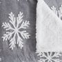 Voir la diapositive 2 : ACTUEL Plaid fantaisie double face en polyester 250g/m²  FLOCON