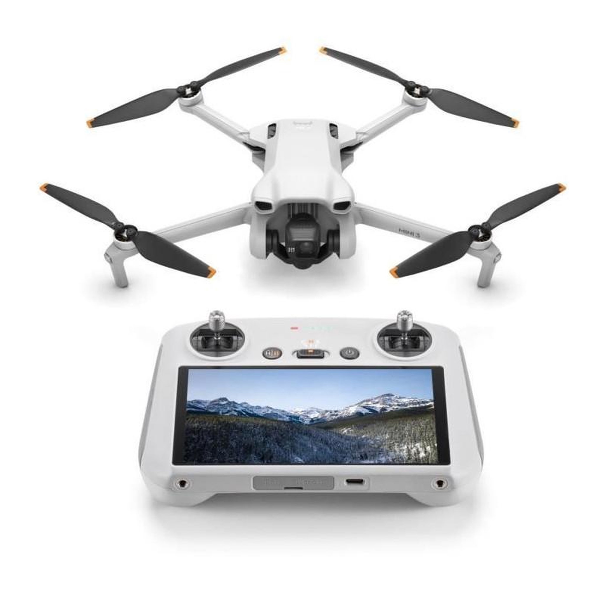 DJI Mini drone caméra DJI Mini 3 (DJI RC) - léger et pliable avec vidéo 4K HDR, temps de vol de 38 minutes, Prise verticale r