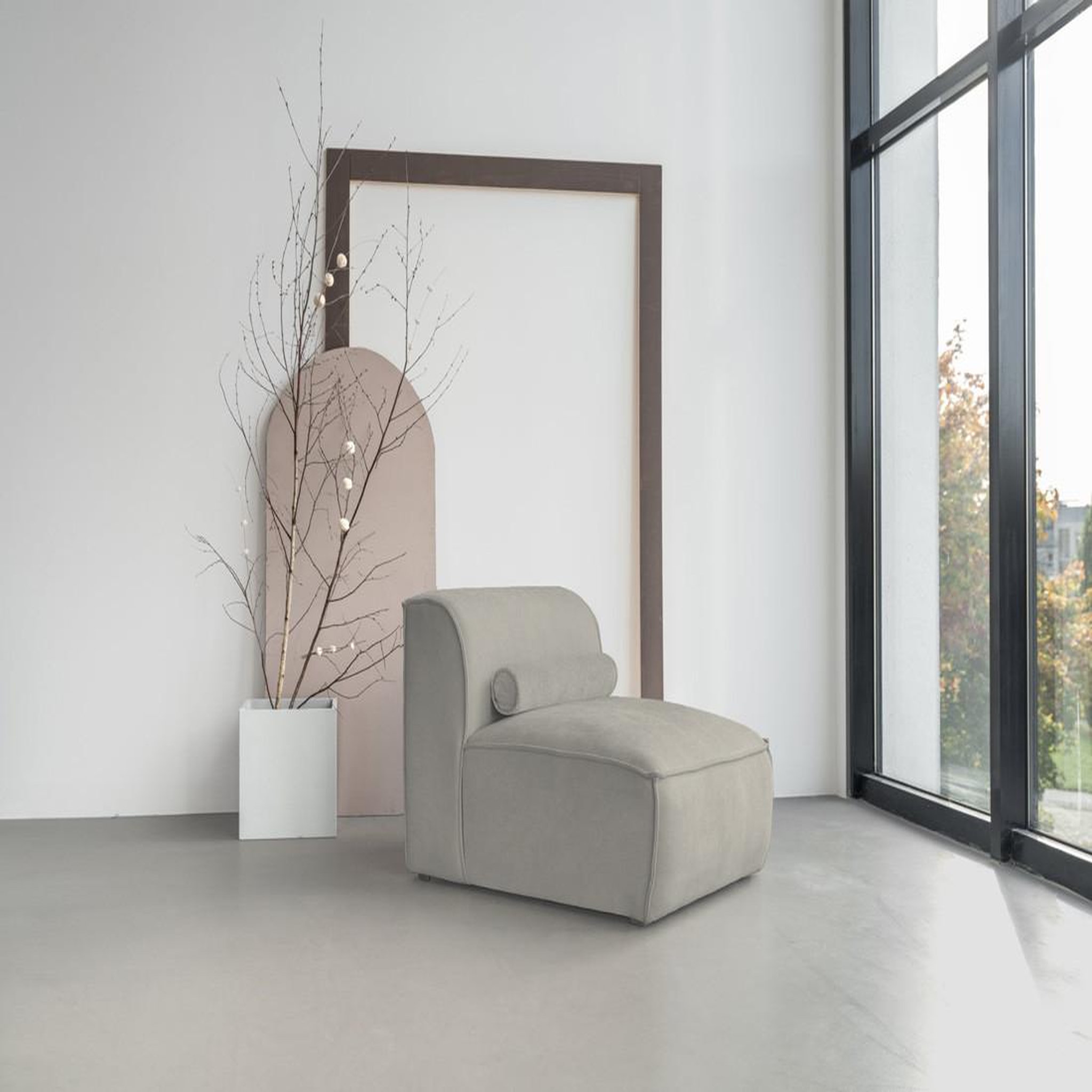 Voir la diapositive 4 : BEST MOBILIER Felix - module d'assise en tissu texturé