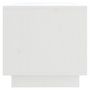 Voir la diapositive 4 : VIDAXL Meuble TV Blanc 90x35x35 cm Bois de pin massif