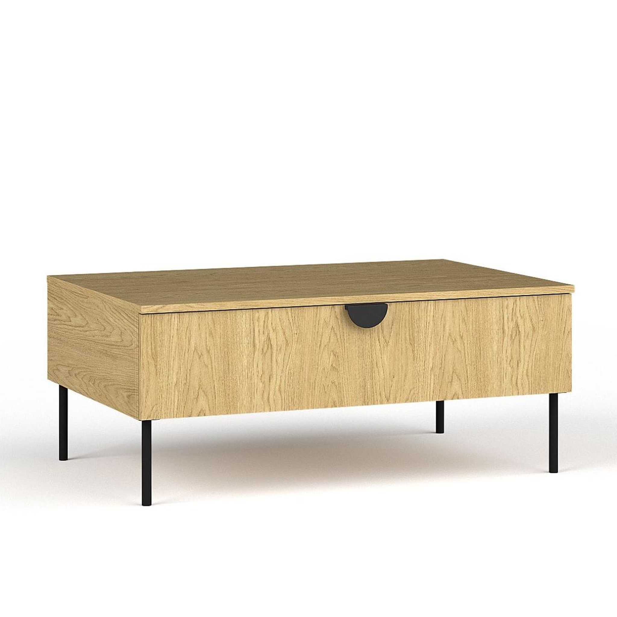 JLC KREATION Table basse moderne en bois avec tiroir dimitri