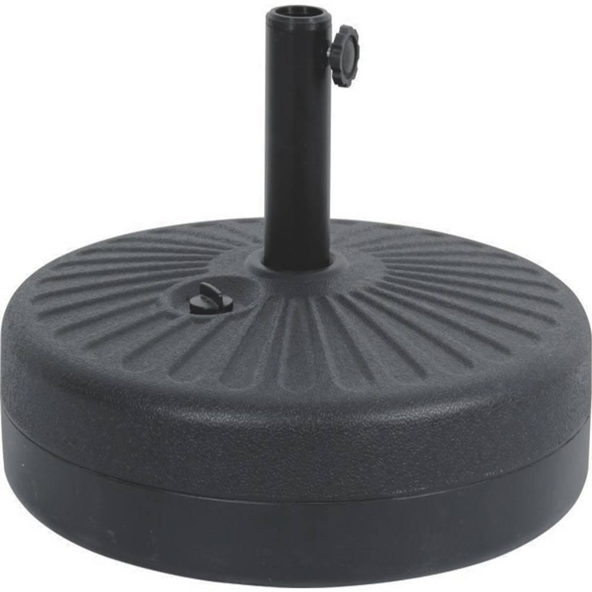 Habitat et Jardin Parasol jardin droit Alu  Sol  - Rond - Ø 3m - Ecru - Avec pied à lester