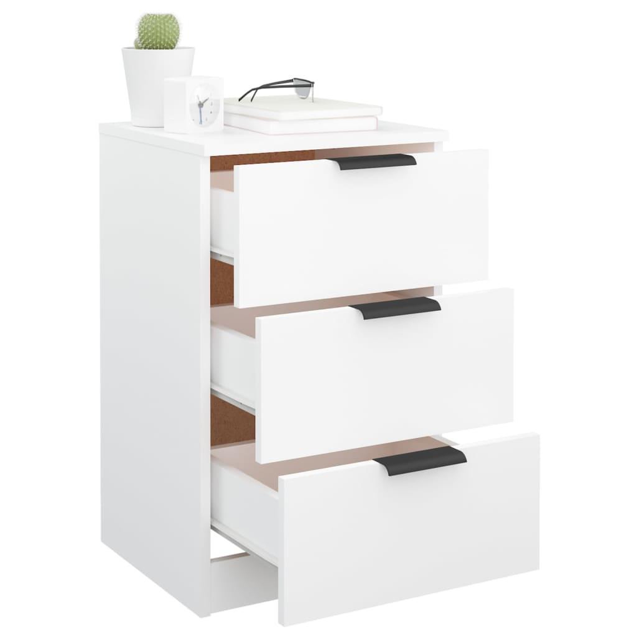 Voir la diapositive 4 : VIDAXL Table de chevet Blanc 40x36x65 cm