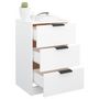 Voir la diapositive 4 : VIDAXL Table de chevet Blanc 40x36x65 cm
