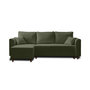Voir la diapositive 6 : BEST MOBILIER Saphir - canapé d'angle réversible 4 places - convertible - avec coffre - en tissu