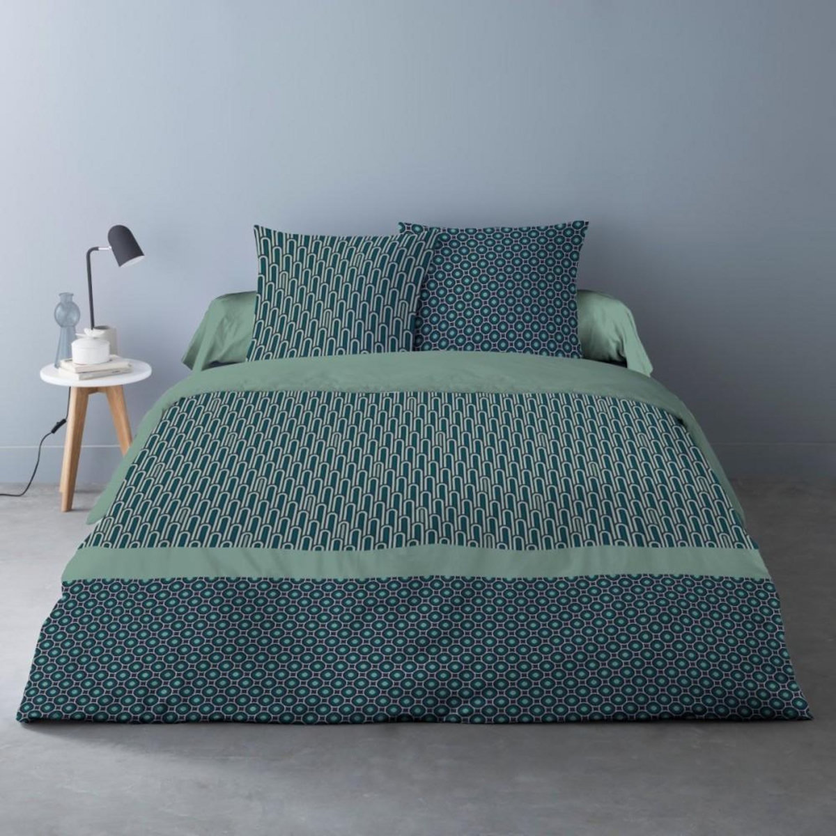 Dourev Housse de couette 240x220 CLEO + 2 taies 100% coton