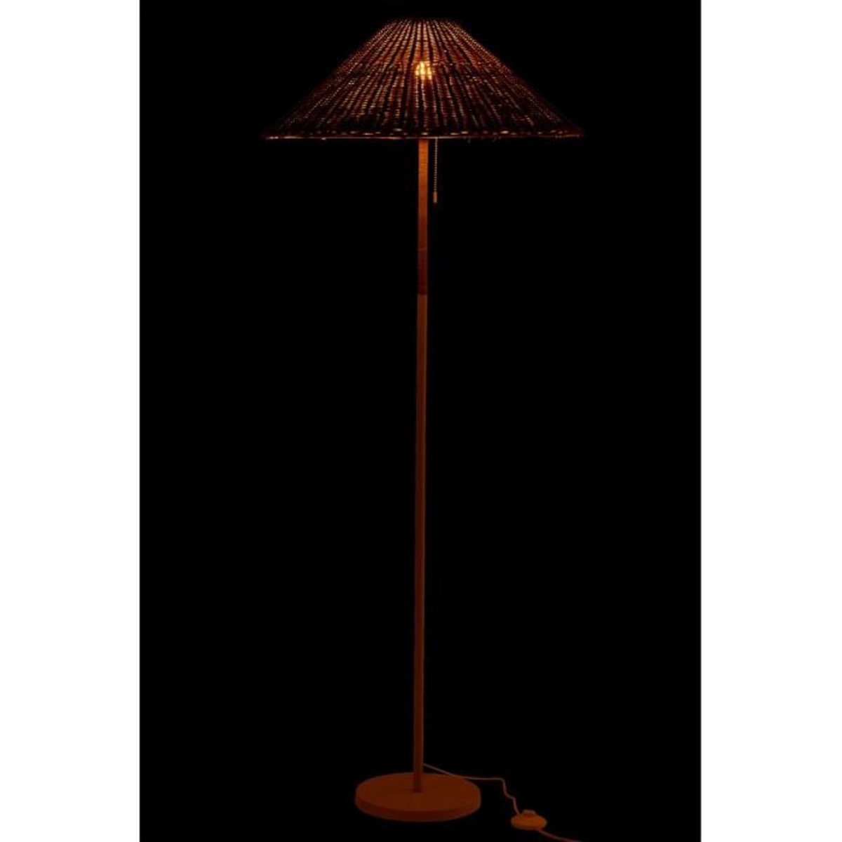 Paris Prix Lampadaire en Rotin  Preston  154cm Naturel & Blanc