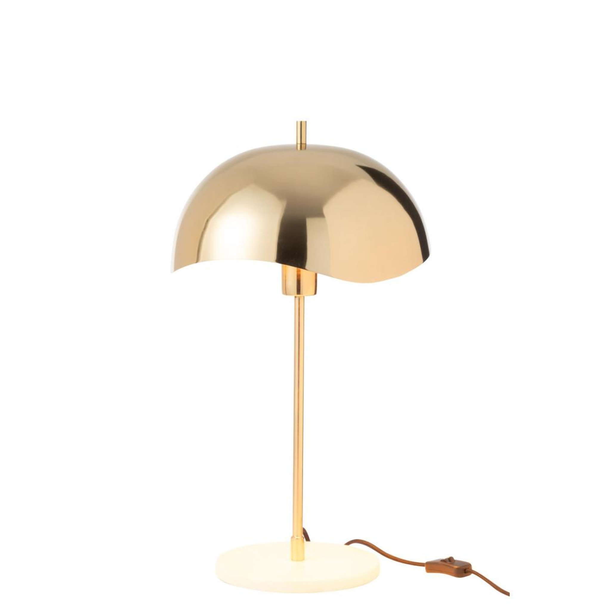 Voir la diapositive 3 : J-LINE Lampe à poser en métal  elias  56cm or