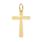L'ATELIER D'AZUR Pendentif  - Médaille Croix Or 18 Carats 750 Jaune - Chaine Offerte