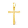 Voir la diapositive 1 : L'ATELIER D'AZUR Pendentif  - Médaille Croix Or 18 Carats 750 Jaune - Chaine Offerte